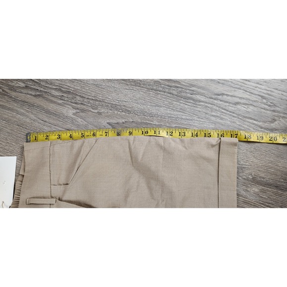 Belle‎ Poque Beige XL Shorts Cotton Stretch Women's Retro Beach Cuffed NWT - Picture 7 of 9